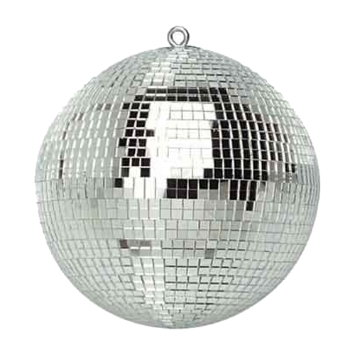 A mirror ball hanging from the ceiling.